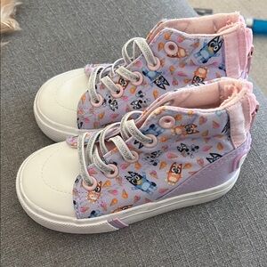 Bluey Kids Sneakers - Purple and White